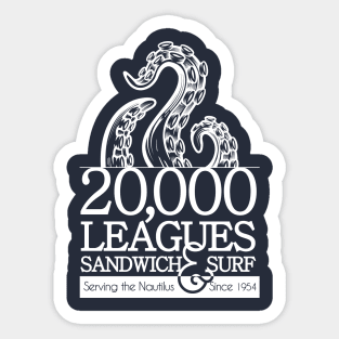 20,000 Leagues Sandwich and Surf Sticker